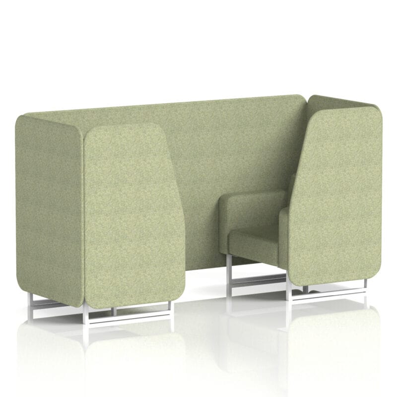 Brixworth Booth With White Legs In Single Tone